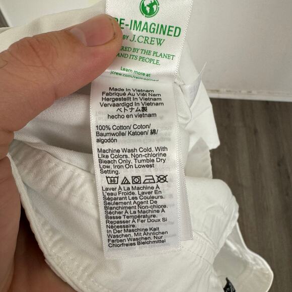 J Crew Pleated Button Front 100% Cotton Chino Pants US Women's 14 Plus New - Picture 6 of 7